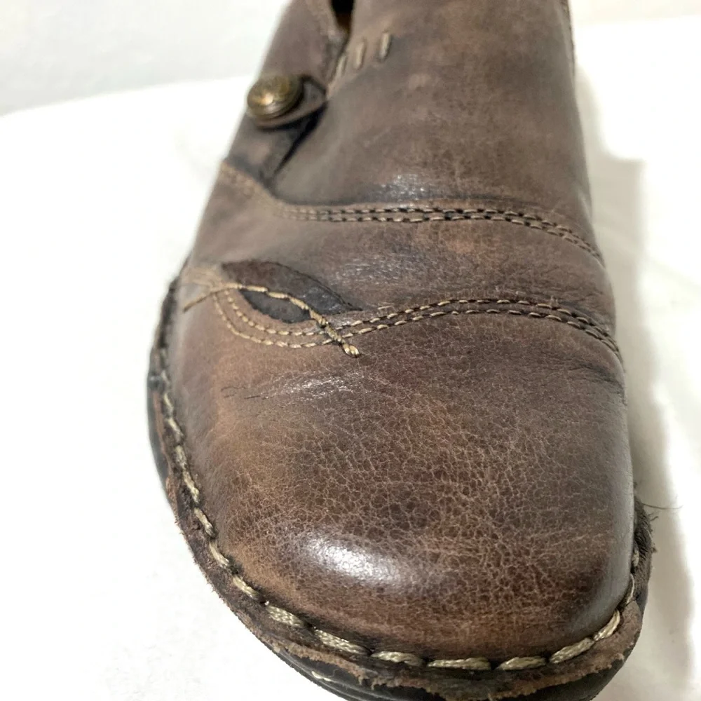 EARTH Spirit Gelron 2000 Brown Leather Losfer Slip On Women’s Shoes. Size 6